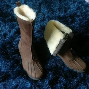 Brand new Uggs waterproof leather--2 ways to wear!